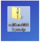 (1) Decompress the downloaded zip file. (The file name differs depending on the version.) 