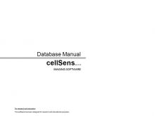 cellSens [ver.4.2] Database Manual